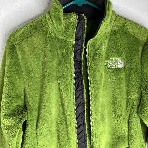 The North Face Jacket Womens Small Kelly Green Osito Full Zip Fleece Pocket Warm - Picture 3 of 13